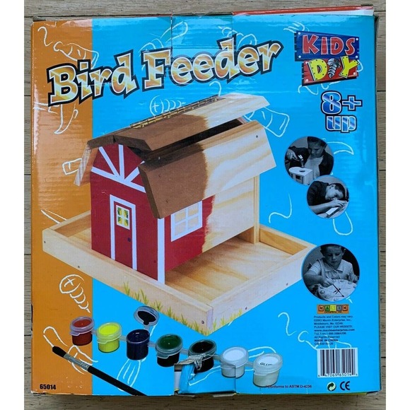 Maxim Office Nwt Diy Do It Yourself Bird Feeded Wood Project Home School Build Wooden Poshmark